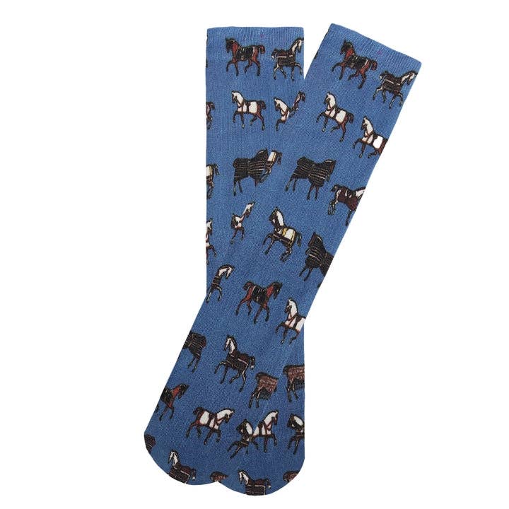 AWST Int'l Children's Lila Hunter Ponies Socks: Pink / STD