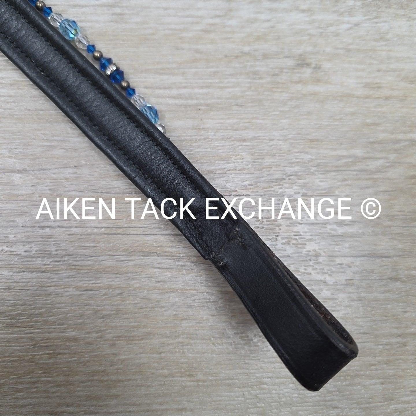 Padded Browband with Removable / Exchangable Bling, Black, 16"
