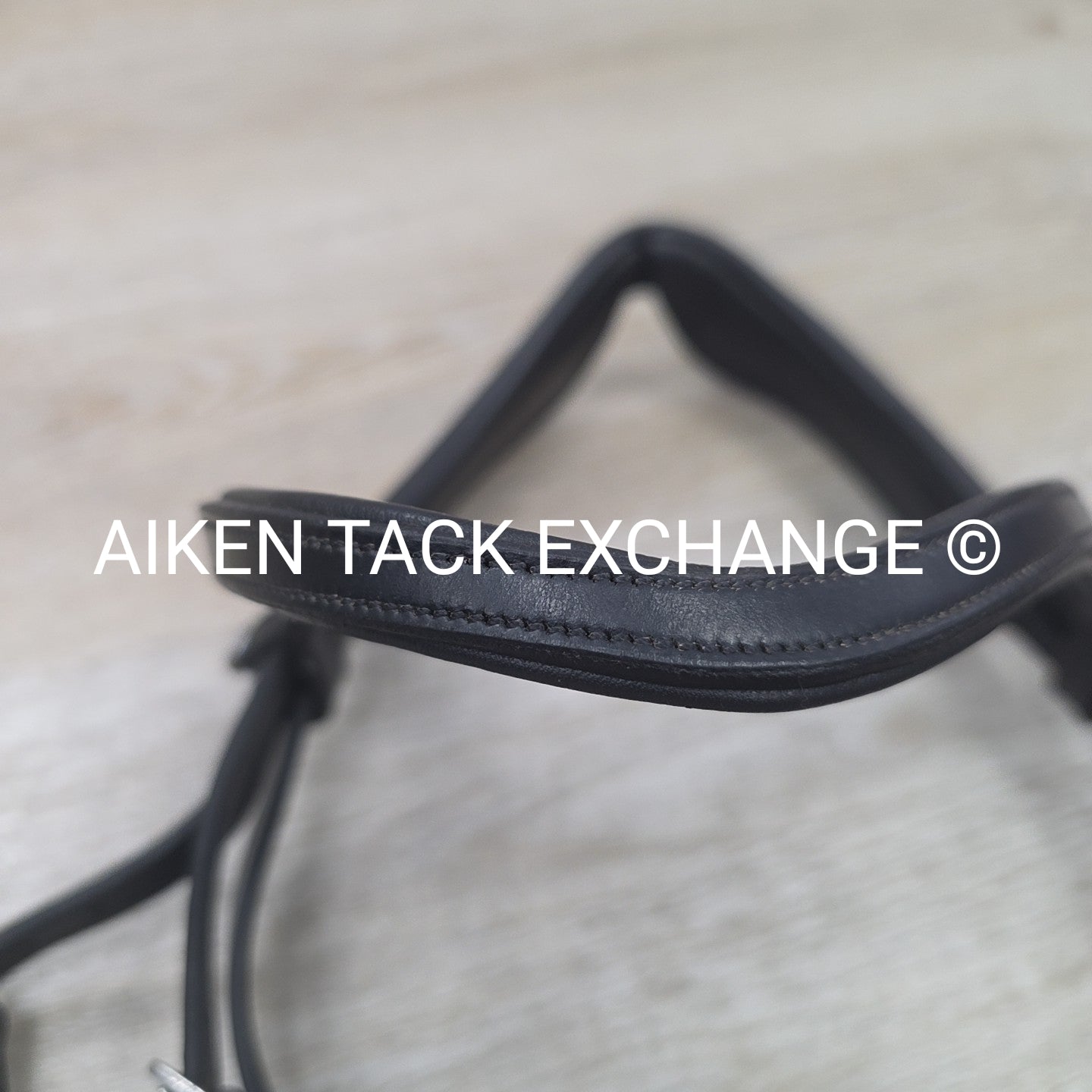 Montar Fair Snaffle Bridle, Missing Flash Strap, Rubber Reins, Black, Size Cob