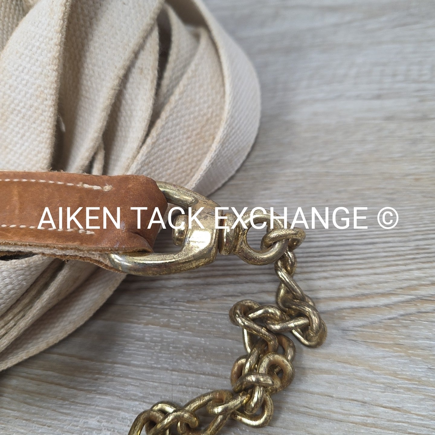 BARGAIN BUNDLE: Dover Saddlery Cotton Web Lunge Line with Chain & Stirrup Keeper
