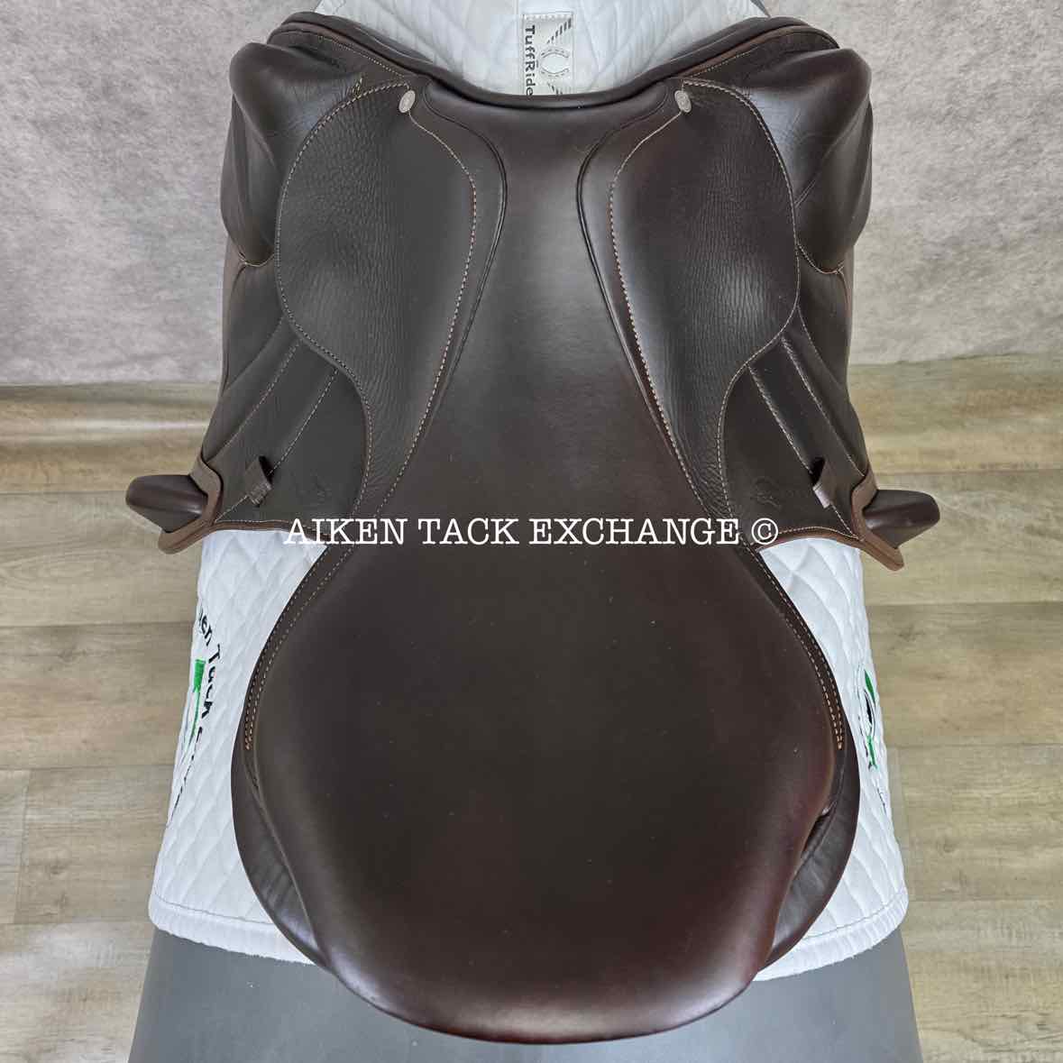 2018 Antares Evolution Monoflap Jump Saddle, 18" Seat, 2AAB Flap, M/MW Tree, Foam Panels, Full Buffalo Leather