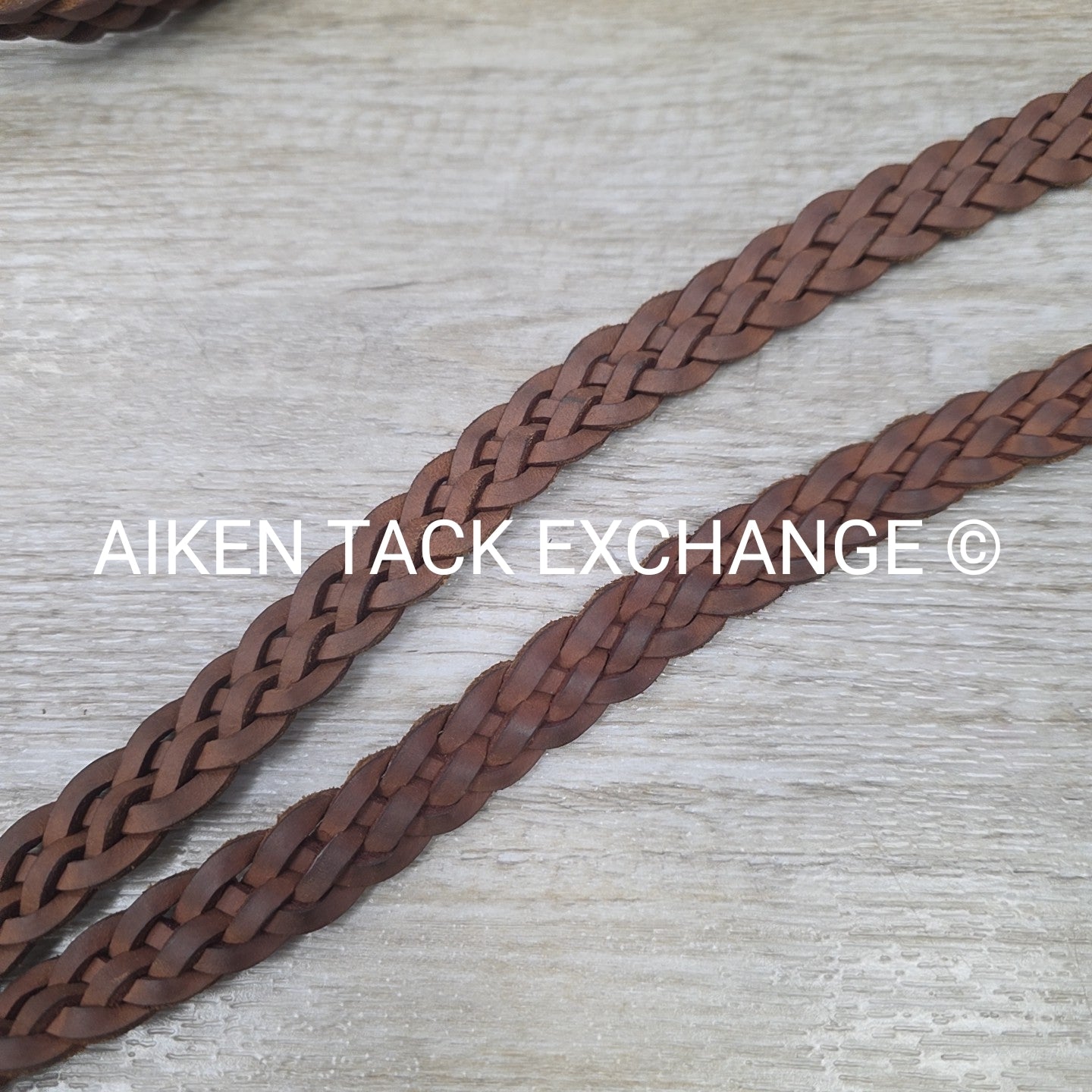 BARGAIN BUNDLE: 2 Pair Plaited Braided Reins, Brown
