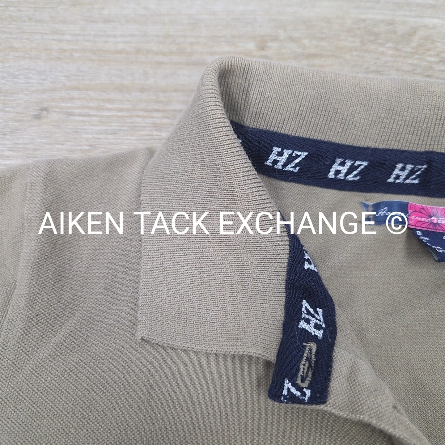 Horze Short Sleeve Polo Top, Size Medium