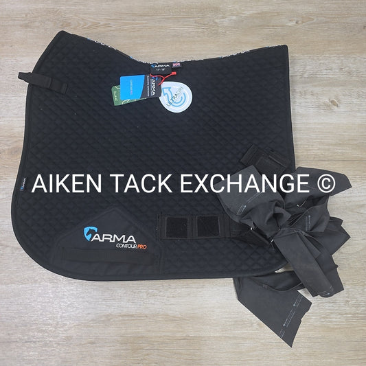 Shires Arma Contour Pro Dressage Saddle Pad with Elastic Training Bands