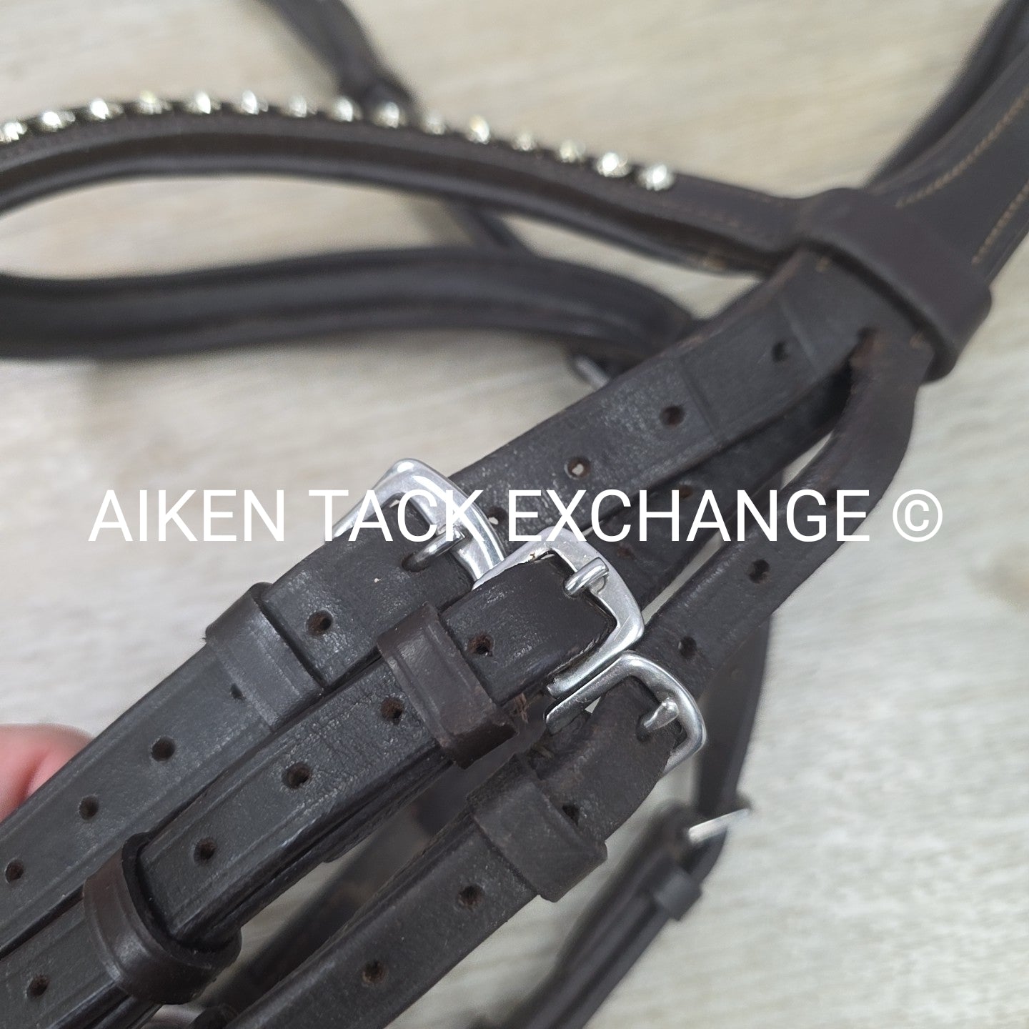 Monocrown Figure 8 Bridle, No Reins, Brown, Size Full