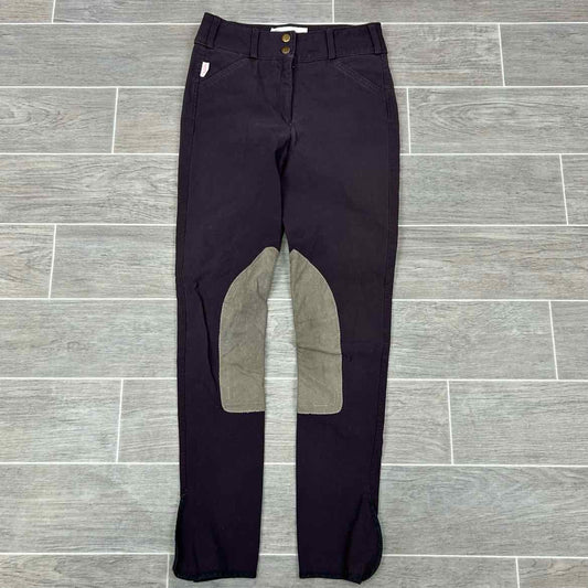Tailored Sportsman Trophy Hunter Knee Patch Breeches, Size 24