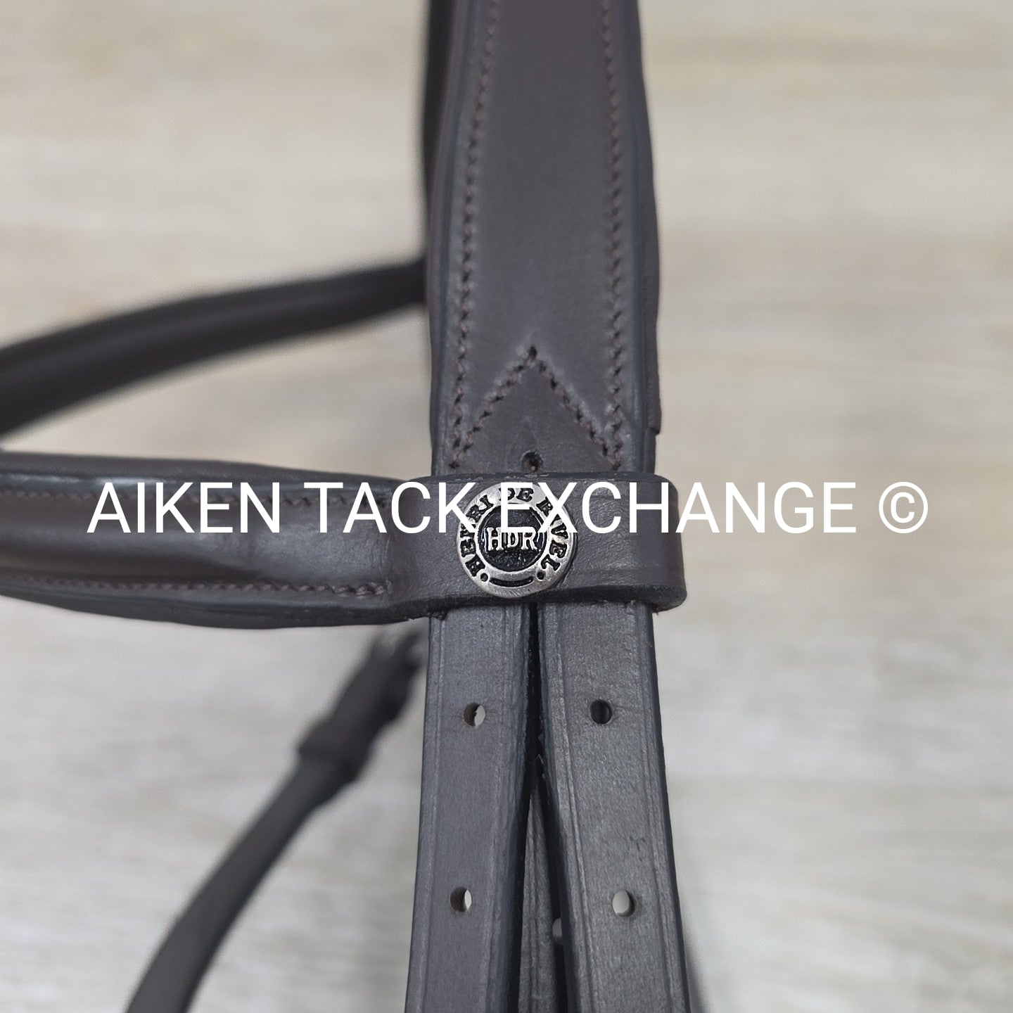 HDR Advantage Mono Crown Padded Bridle with Reins, Havana, Size Cob