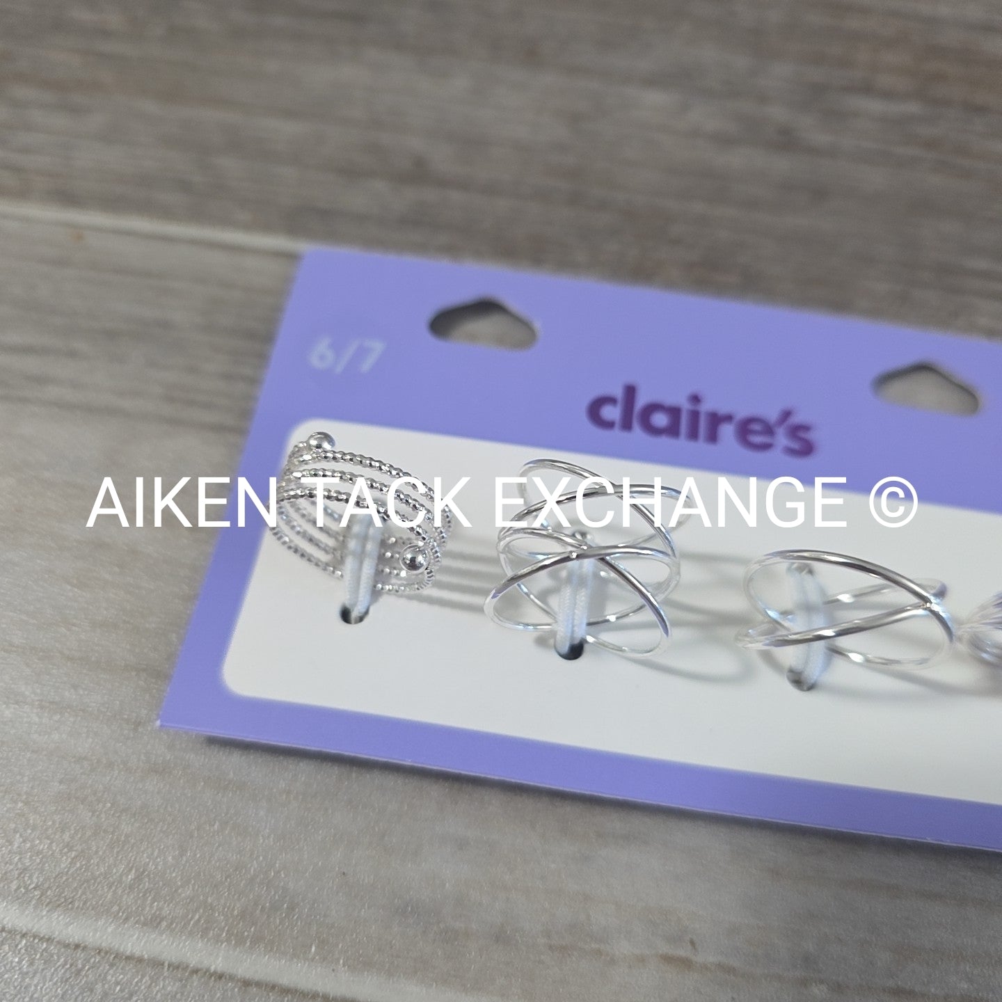 Claire's Ring Set (4) - Size 6/7