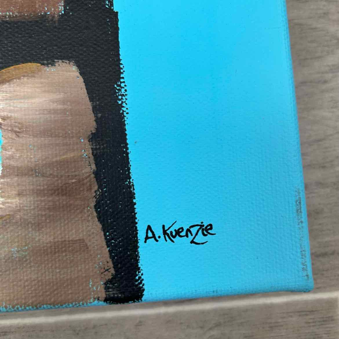 A Kuenzie Painting on Canvas, 11" x 14"