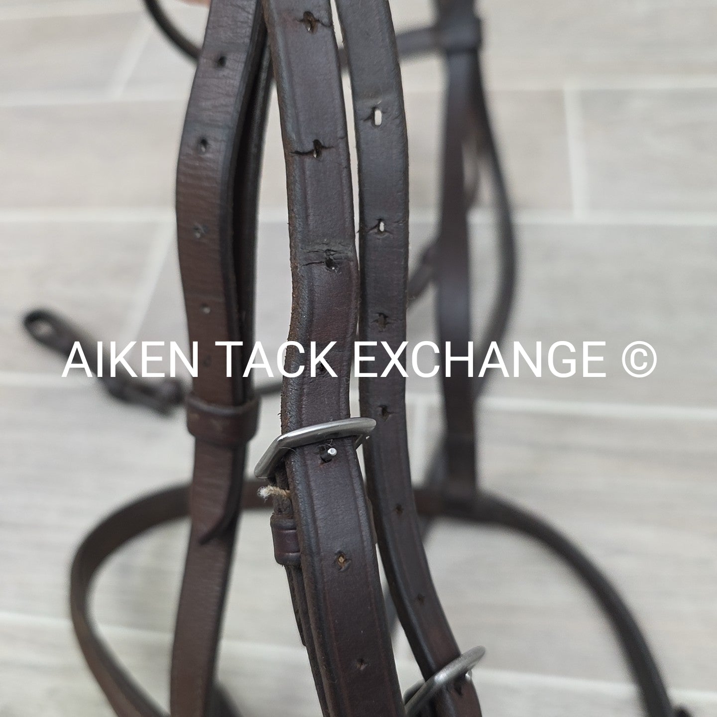 Somerset Plain Raised Bridle, No Reins, Brown, Size Full