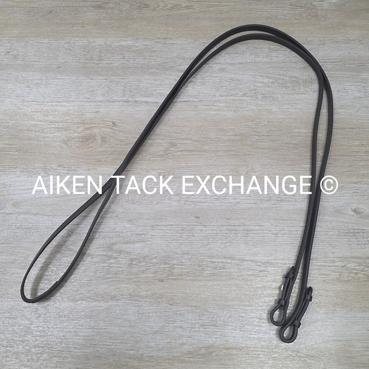 Flat Curb Rein, Brown, 56"