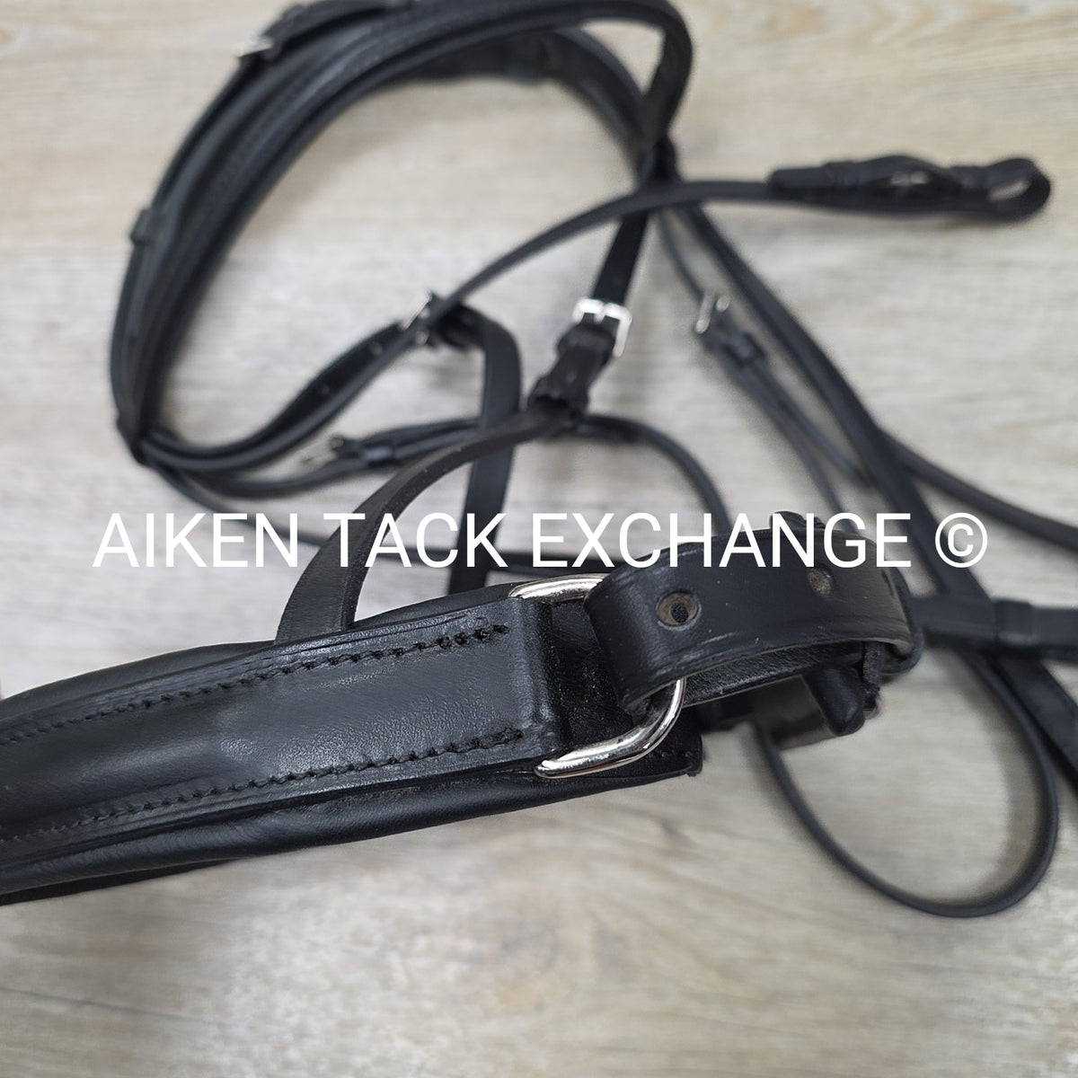 Otto Schumacher Padded Double Bridle, No Reins, Black, Size 1 - Cob