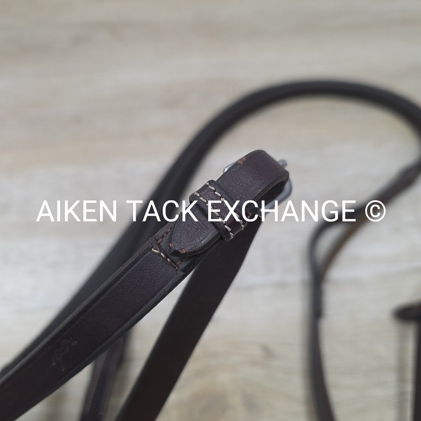 Penelope Elastic Rubber Grip Reins, Brown, 55"