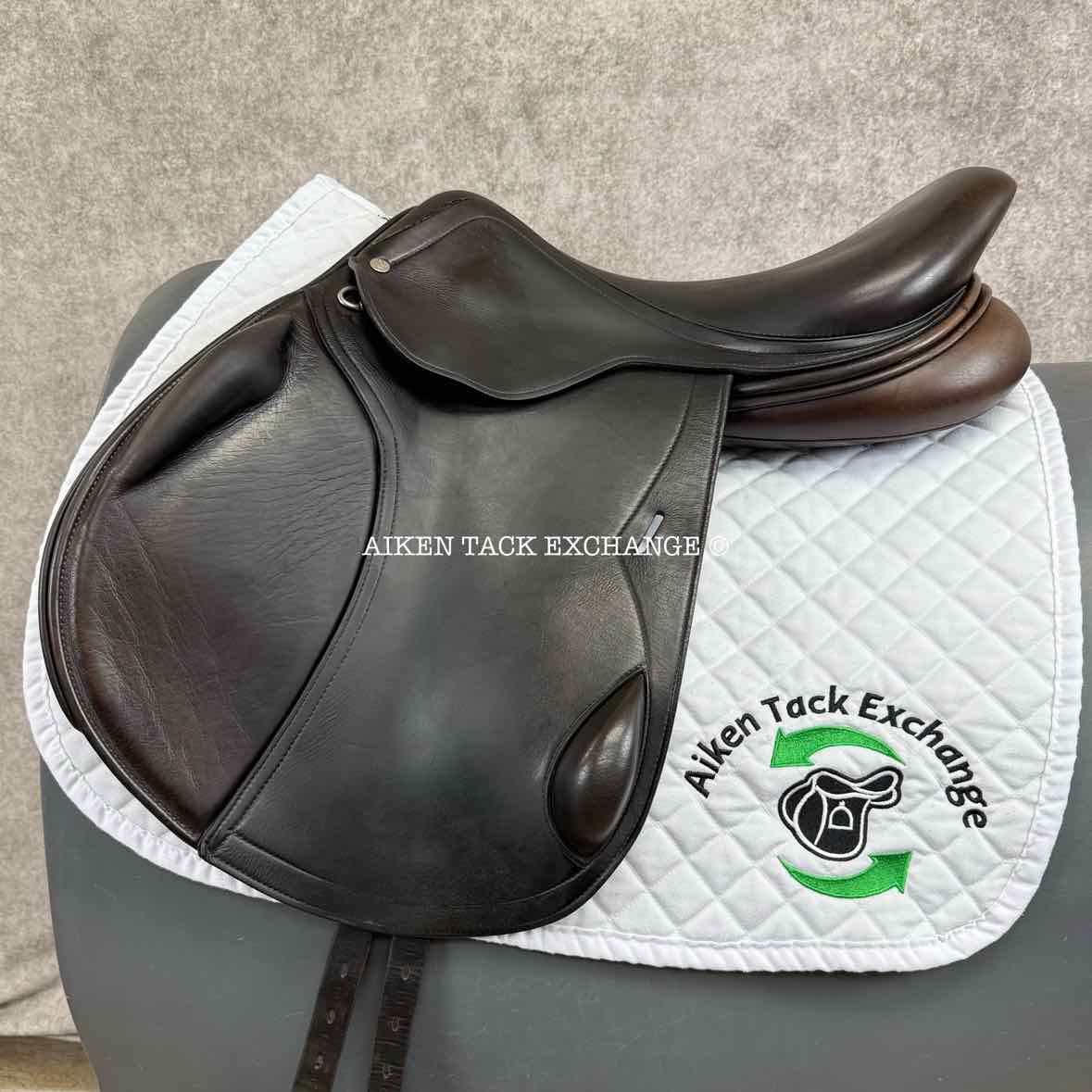2013 DK Saddlery Liberty Monoflap Jump Saddle, 18" Seat, M/MW Tree, Wool Flocked Panels