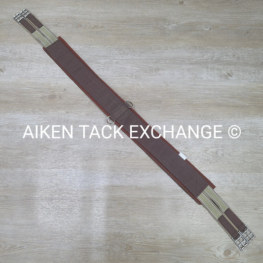 Neoprene Lined Double End Elastic Girth, Brown, Size 54"