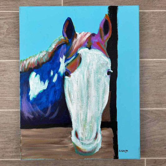 A Kuenzie Painting on Canvas, 11" x 14"