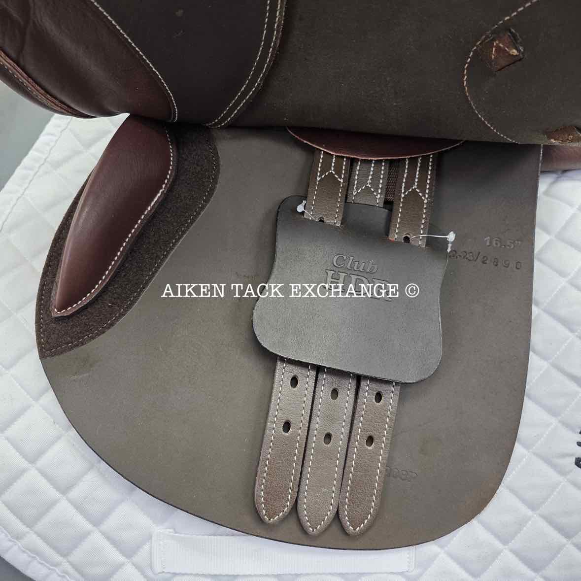 **SOLD** HDR - Henri de Rivel Club Close Contact Plus Saddle, 16.5" Seat, Adjustable Tree - IGP Changeable Gullet, Foam Panels