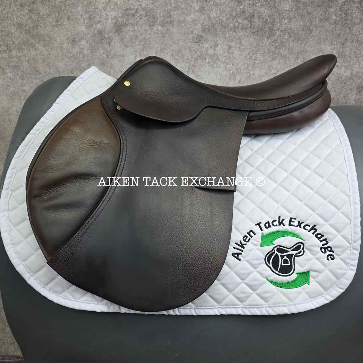 1999 Stackhouse Close Contact Jump Saddle, 17" Seat, Narrow Tree