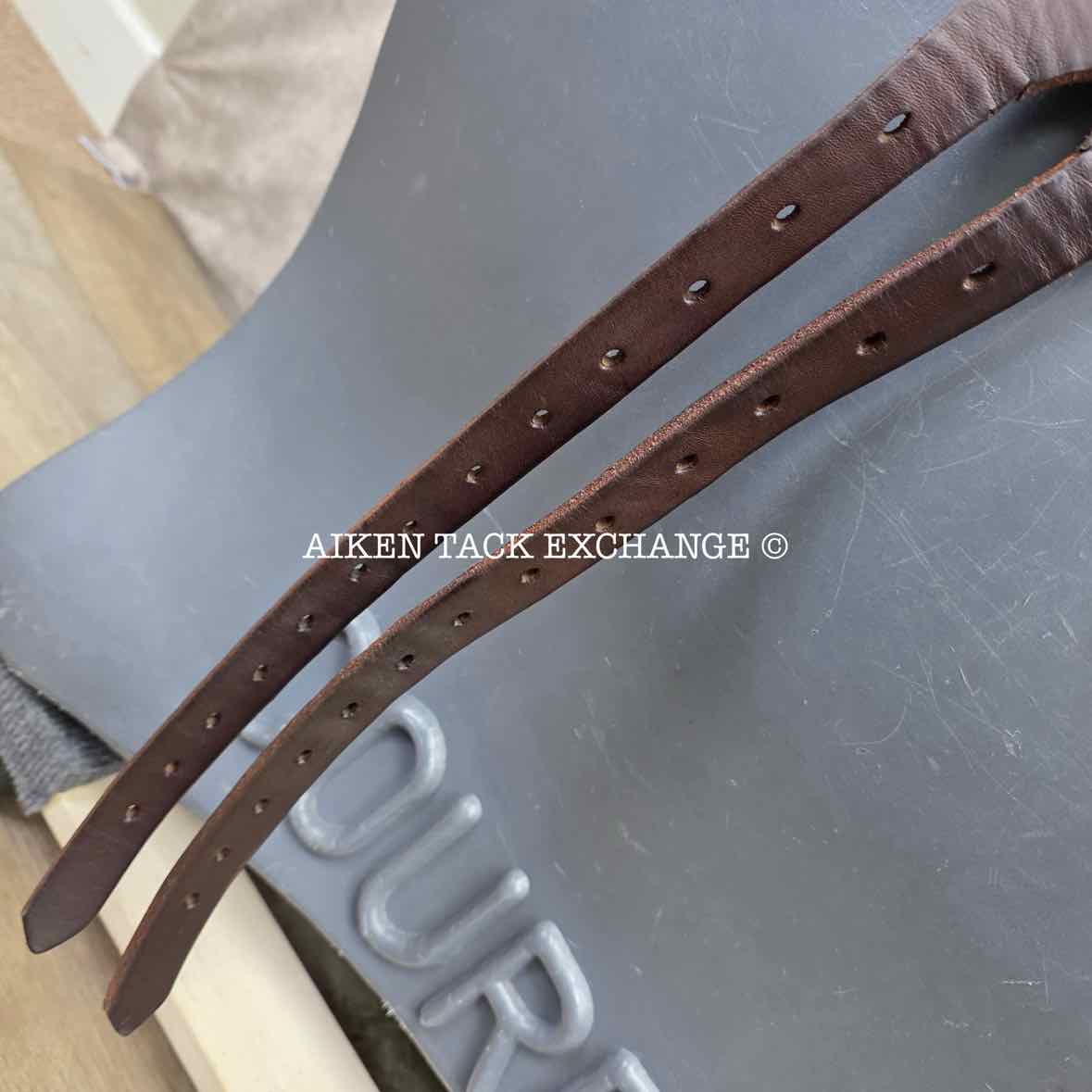 2007 Butet Monoflap Jump Saddle, 17" Seat, 3 Flap, Medium Tree, Foam Panels, Full Calfskin Leather