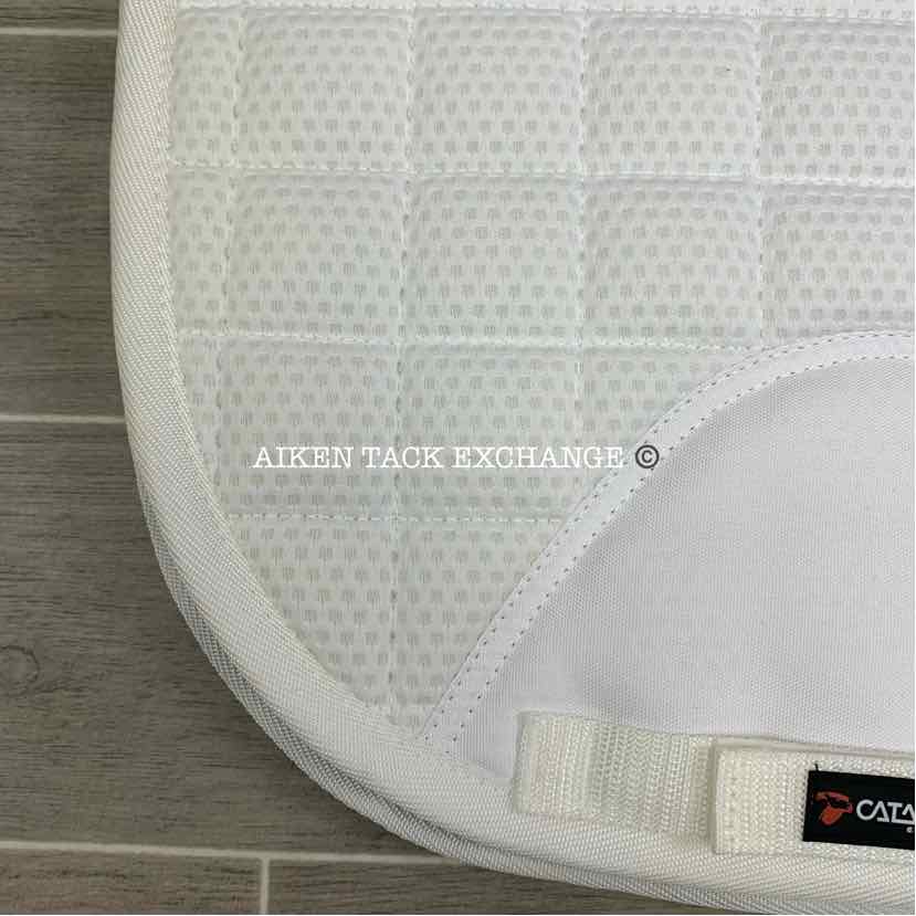 Catago FIR-Tech (Far Infrared Rays) Dressage Saddle Pad, White, Brand New