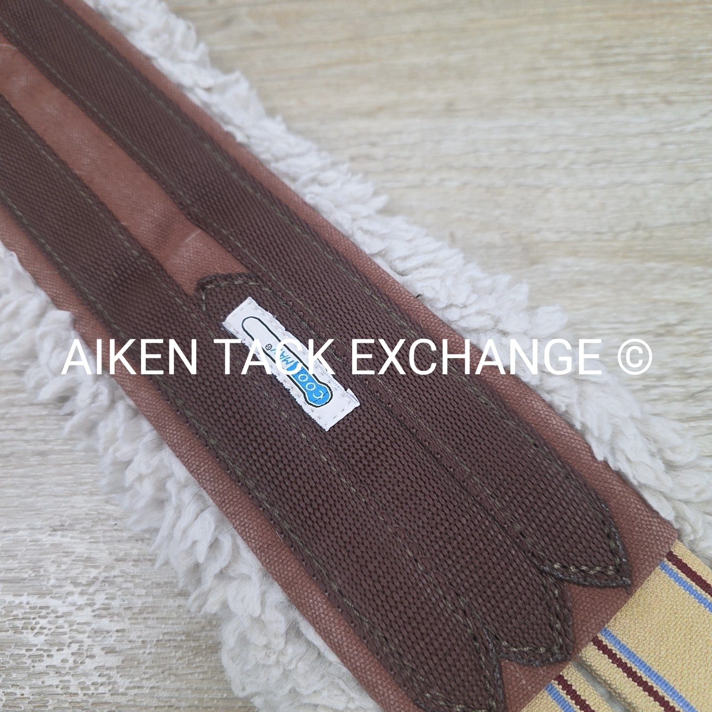 Lettia Fleece Lined CoolMax Girth with Double Elastic, Brown, 46"