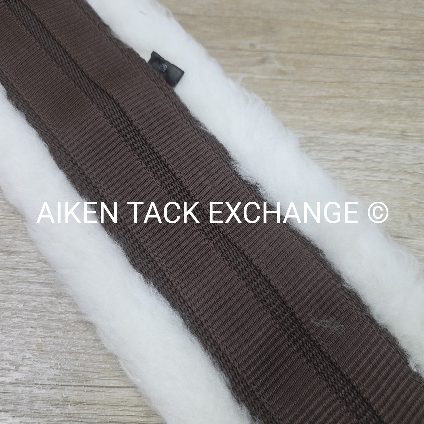 Dover Saddlery Fleece Girth with Double End Elastic, Brown, 52"