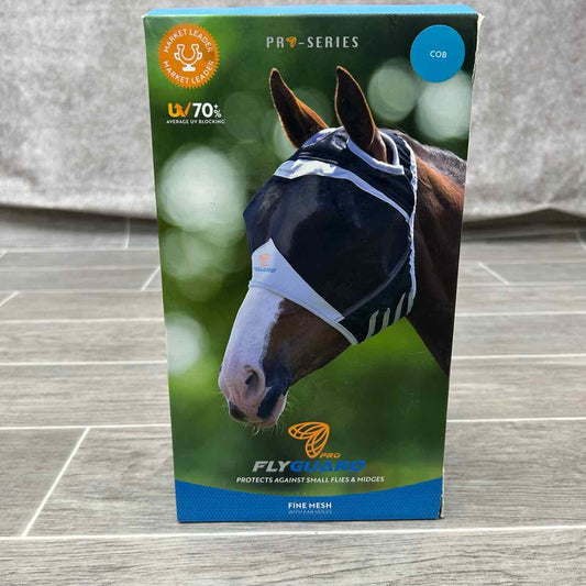 Shires FlyGuard Pro Fine Mesh Fly Mask with out Ears, Size Cob