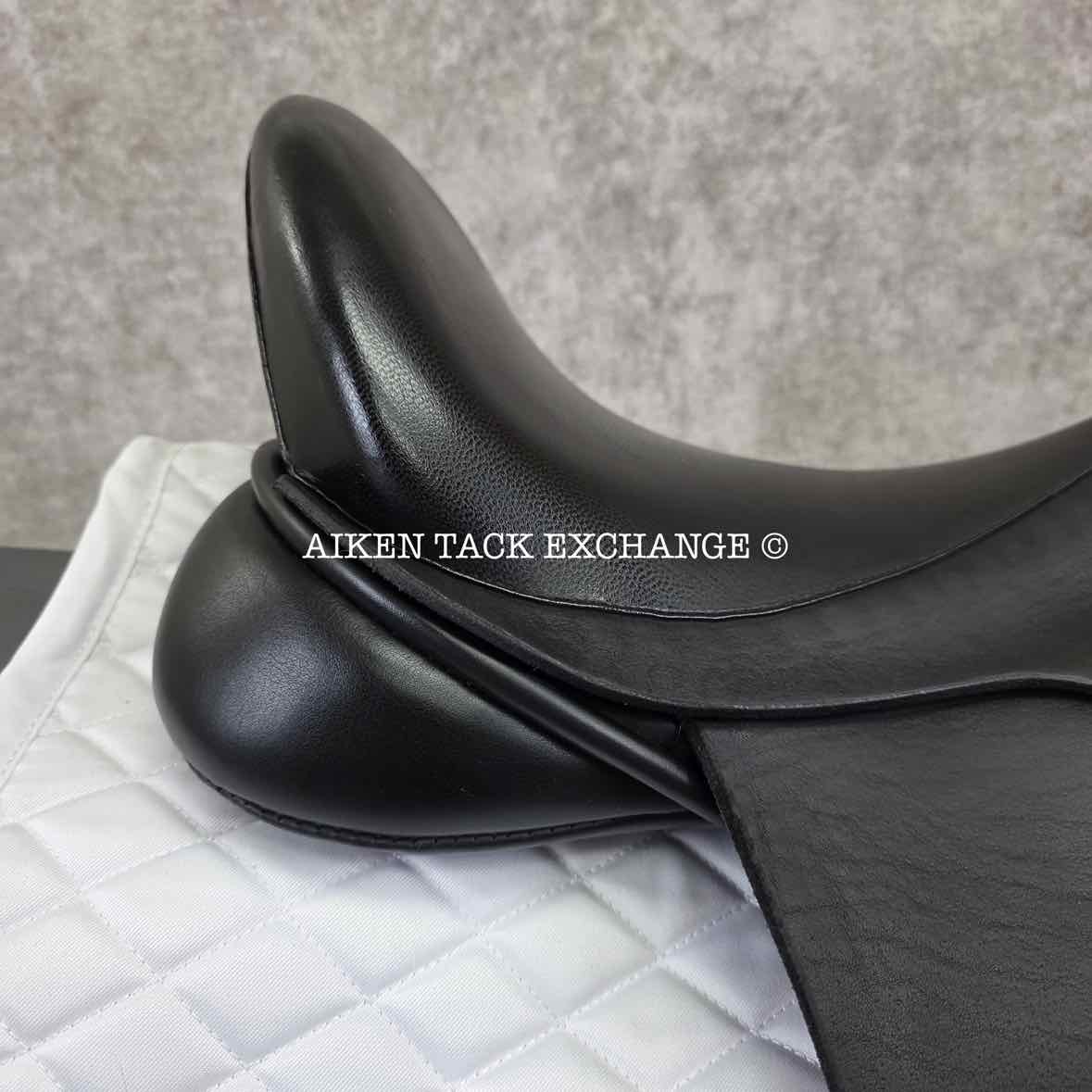 **SOLD** 2010 Black Country Eloquence Dressage Saddle, 17.5" Seat, W/XW Freedom Hoop Tree, Wool Flocked Panels