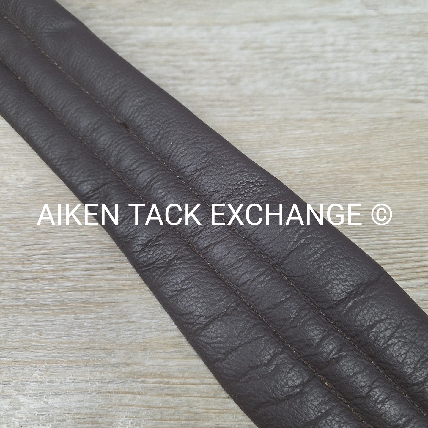 English Girth with Single End Elastic, Brown, 40"
