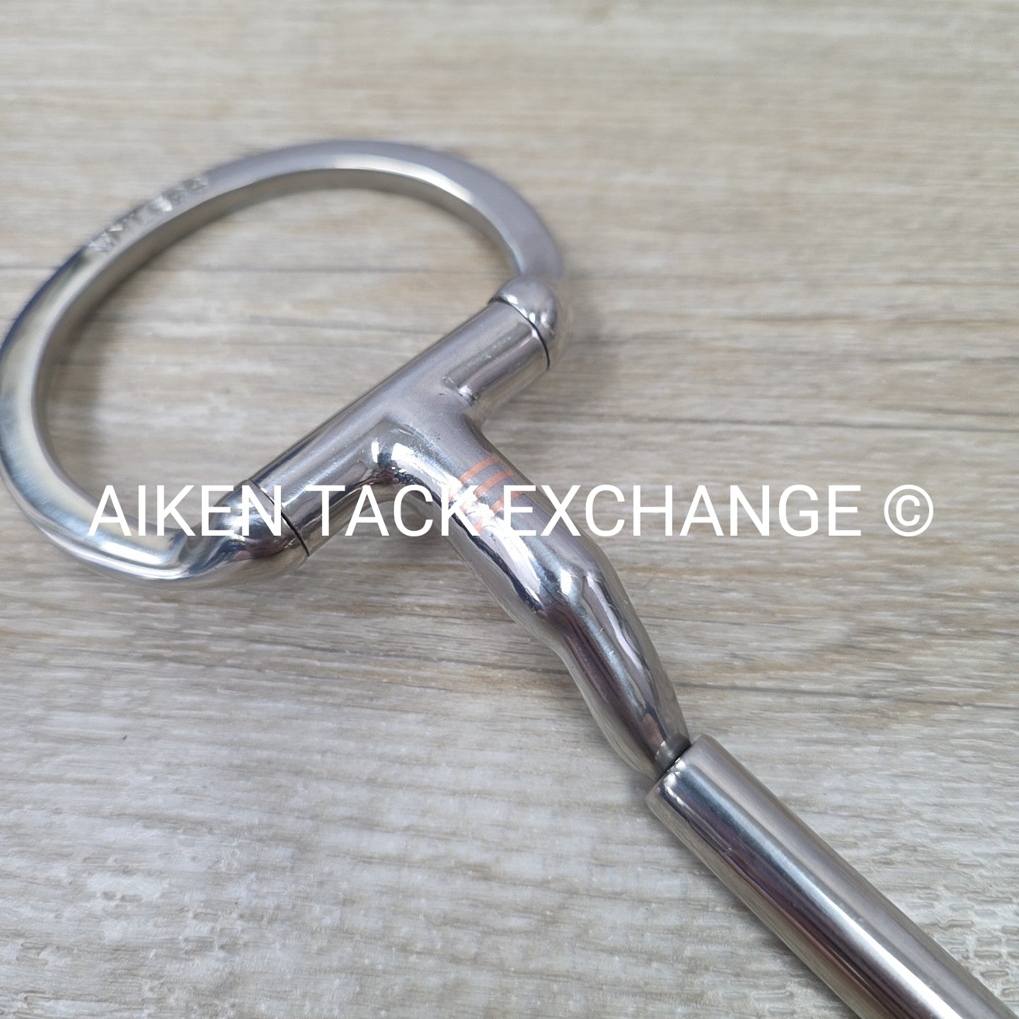 Myler Eggbutt without Hooks Forward Tilt Ported Barrel Bit MB 36 6"