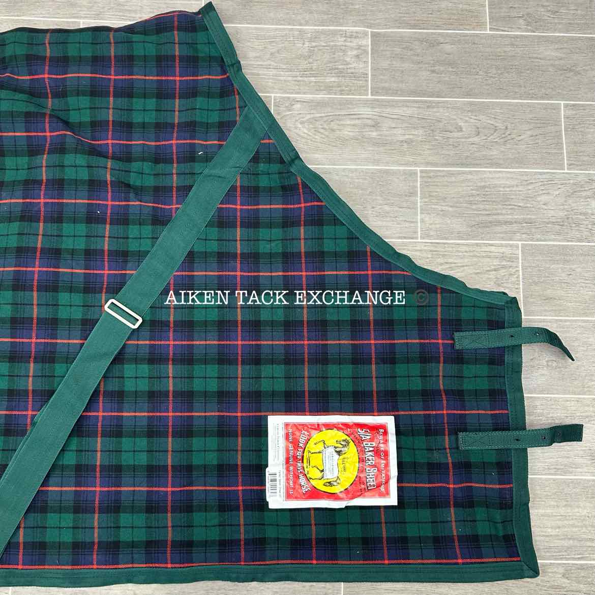 5/A Baker Original Stable Sheet, Brand New, Tartan Plaid, 80"