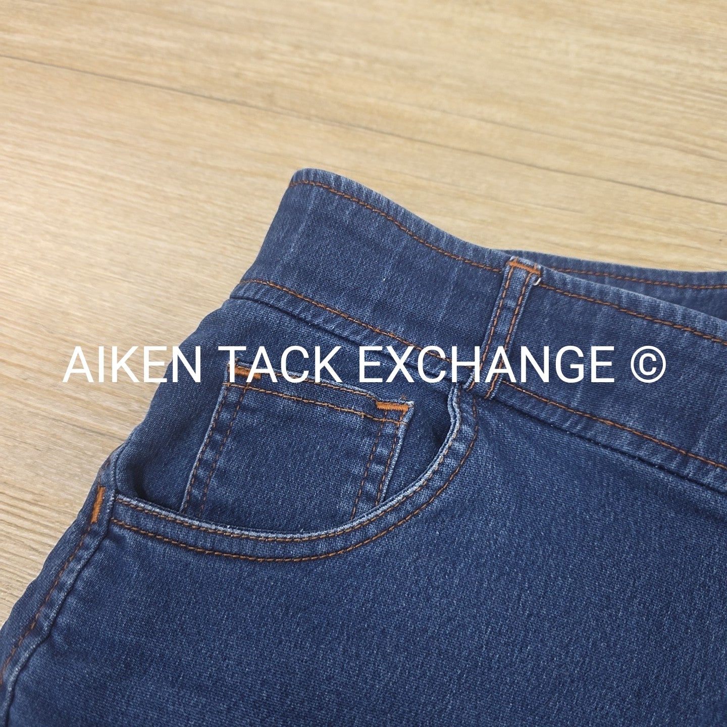 Horze Silicone Grip Full Seat Denim Breeches, Women's 30