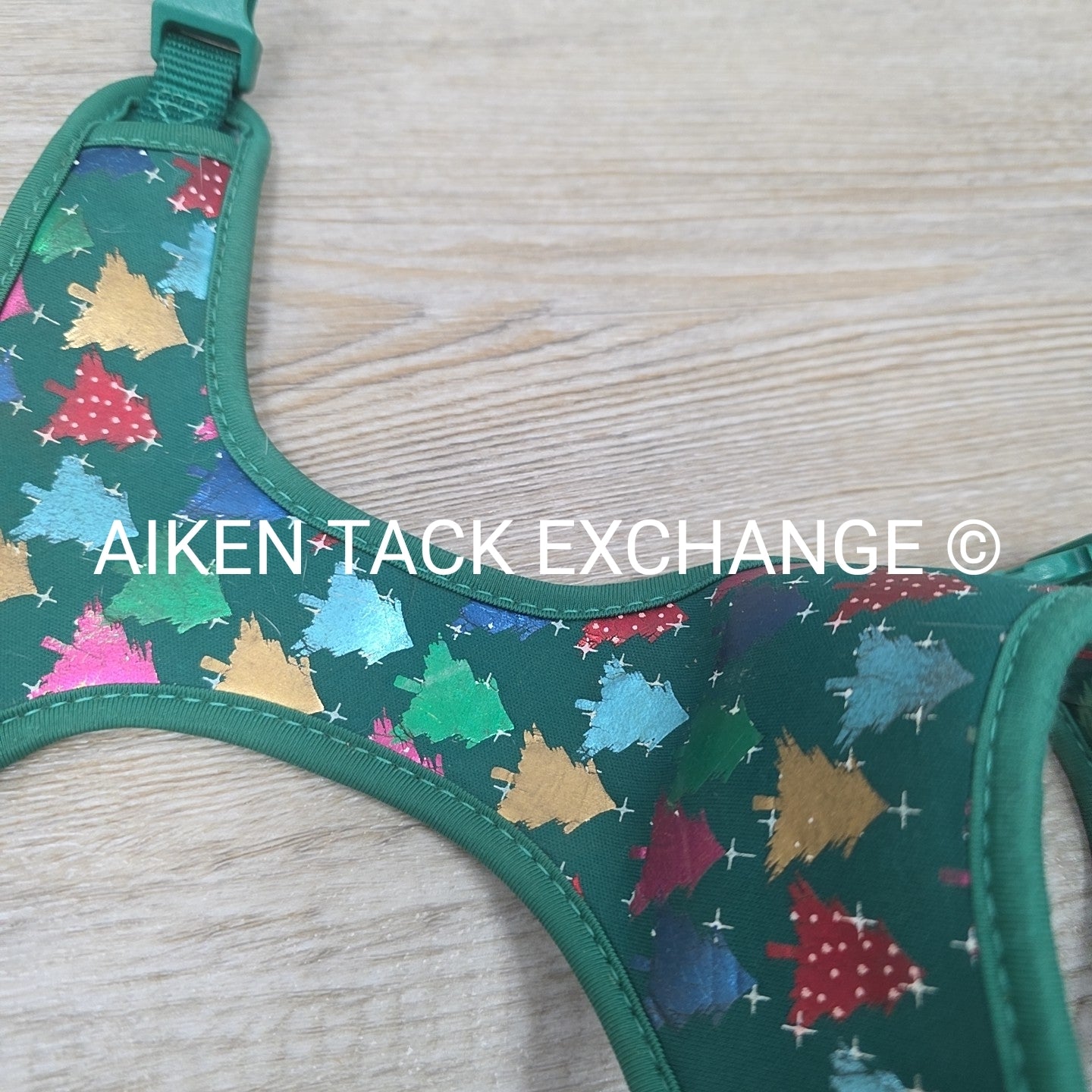 Holiday Pattern Dog Harness + Leash, Size Small
