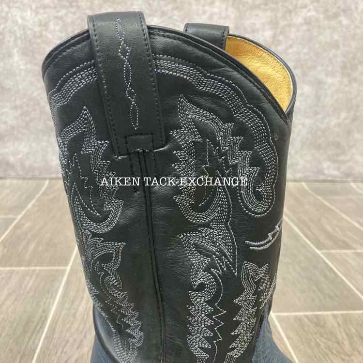 Lagrange Ostrich Square Toe Western Boot, Size 7
