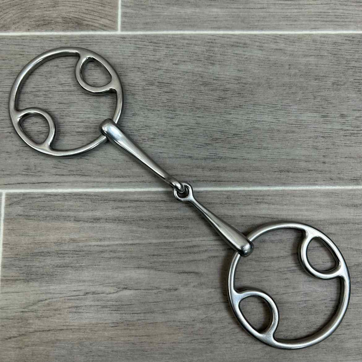 Korsteel Single Joint Beval Loop Gag Bit 5"