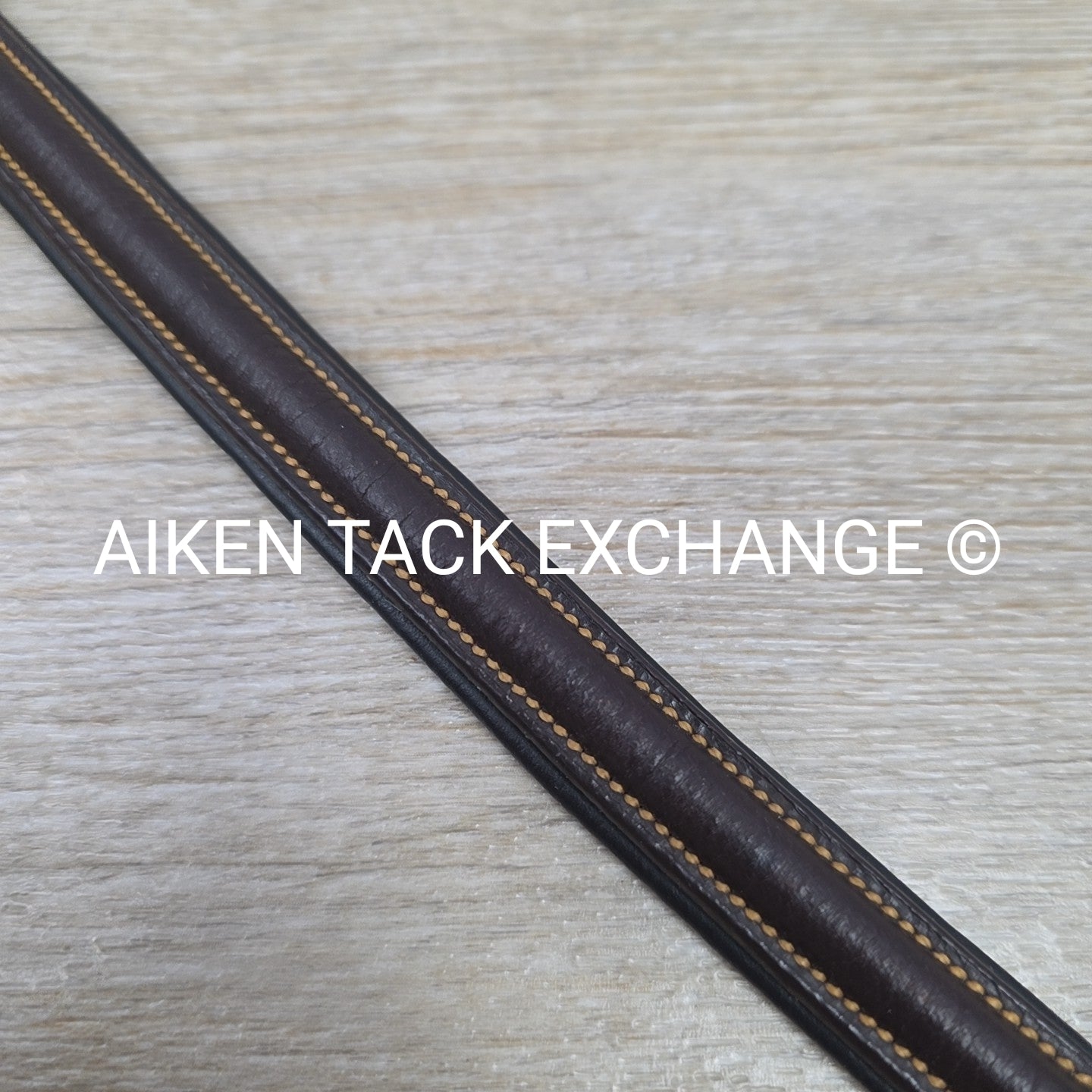 Padded Raised Browband, Brown, Size 15"