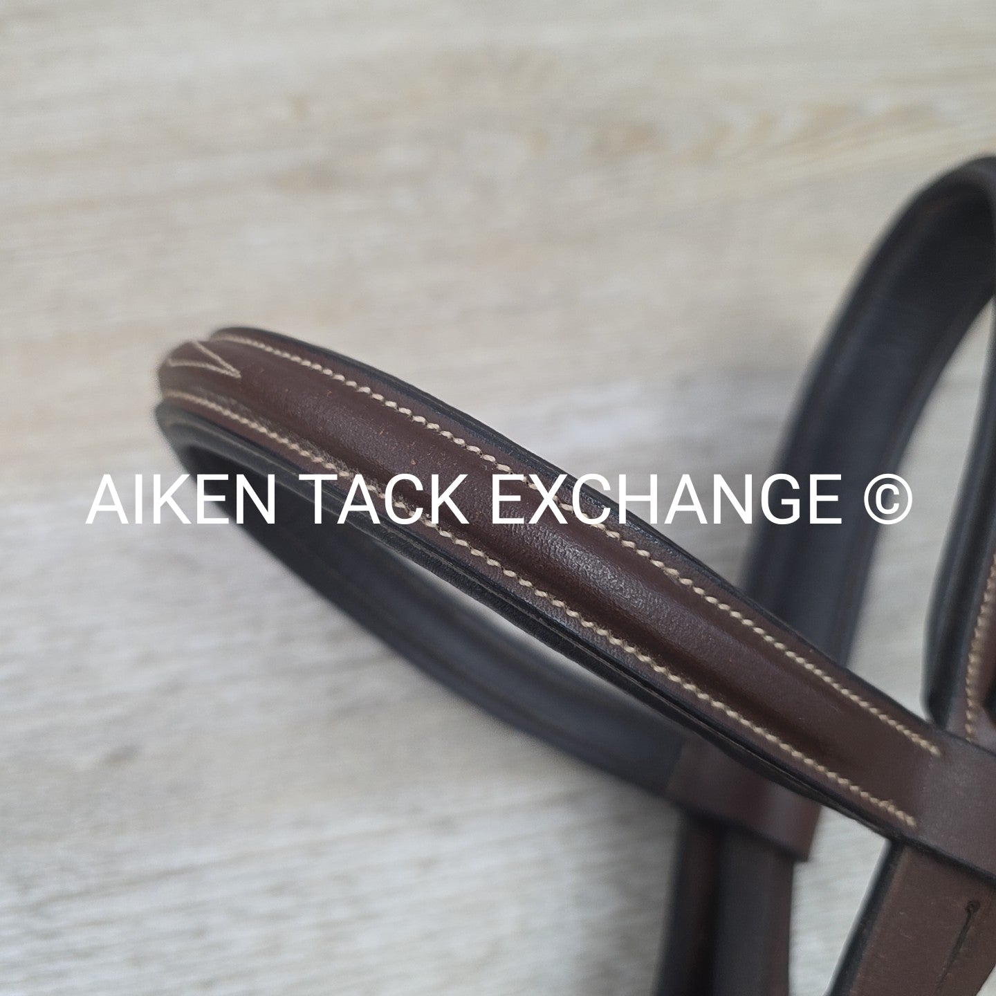 Fancy Stitched Bridle, No Reins, Brown, Size Full