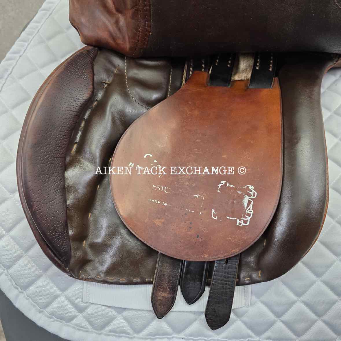 Stubben Siegfried All Purpose Saddle, 17" Seat, 32cm Tree - Wide, Wool Flocked Panels