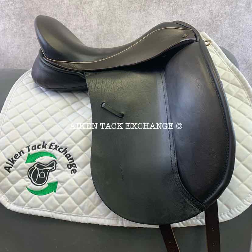 **SOLD** 2019 JRD Bella Dressage Saddle, 17.5" Seat, Medium Tree, Wool Flocked Panels