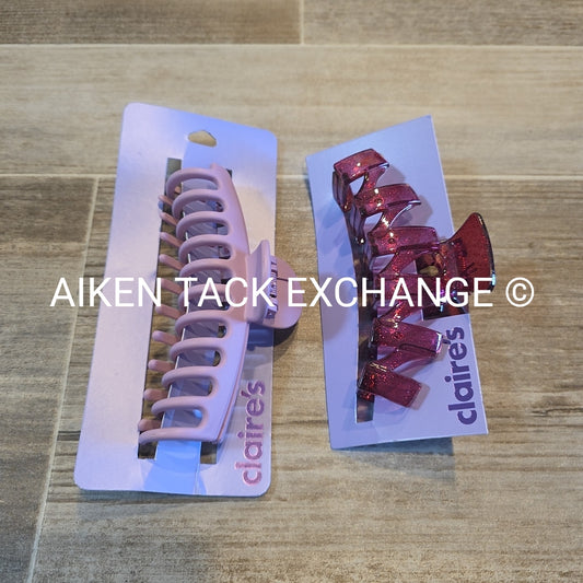 Claire's Hair Bundle -  2 Claw Clips
