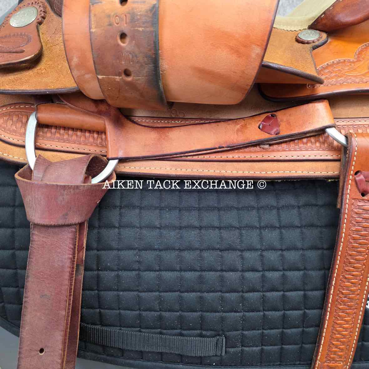 Billy Cook Saddlery 4693 Western Saddle, 16" Seat, Regular Tree - Semi QH Bars