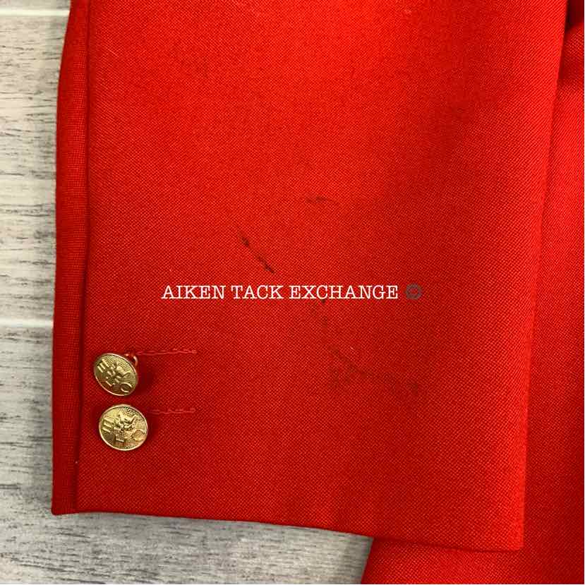 House of Antonio Midweight Scarlet Hunt Coat, Size 46