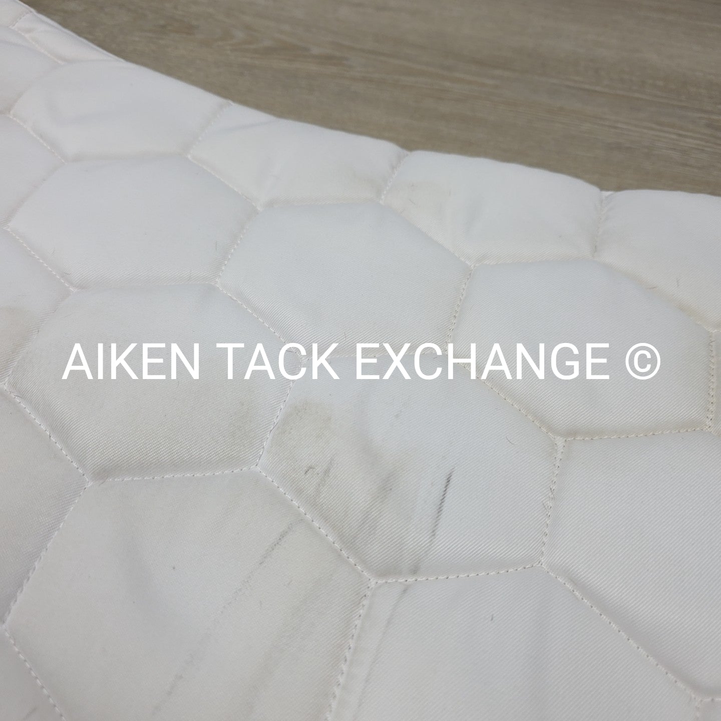 Arion Dressage Saddle Pad, White (has stains)