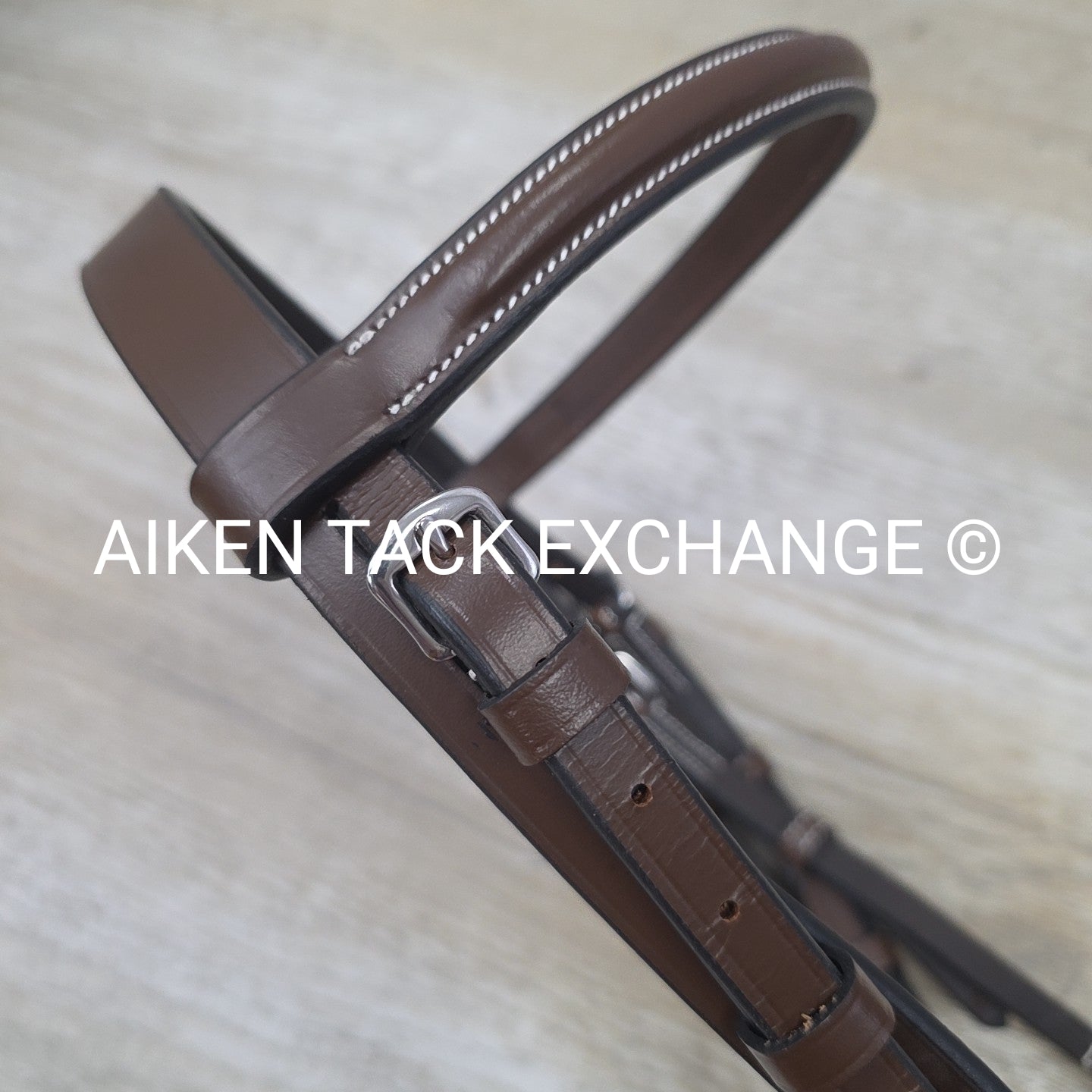 HDR Advantage Plain Raised Bridle with Reins, Australian Nut, Size Pony