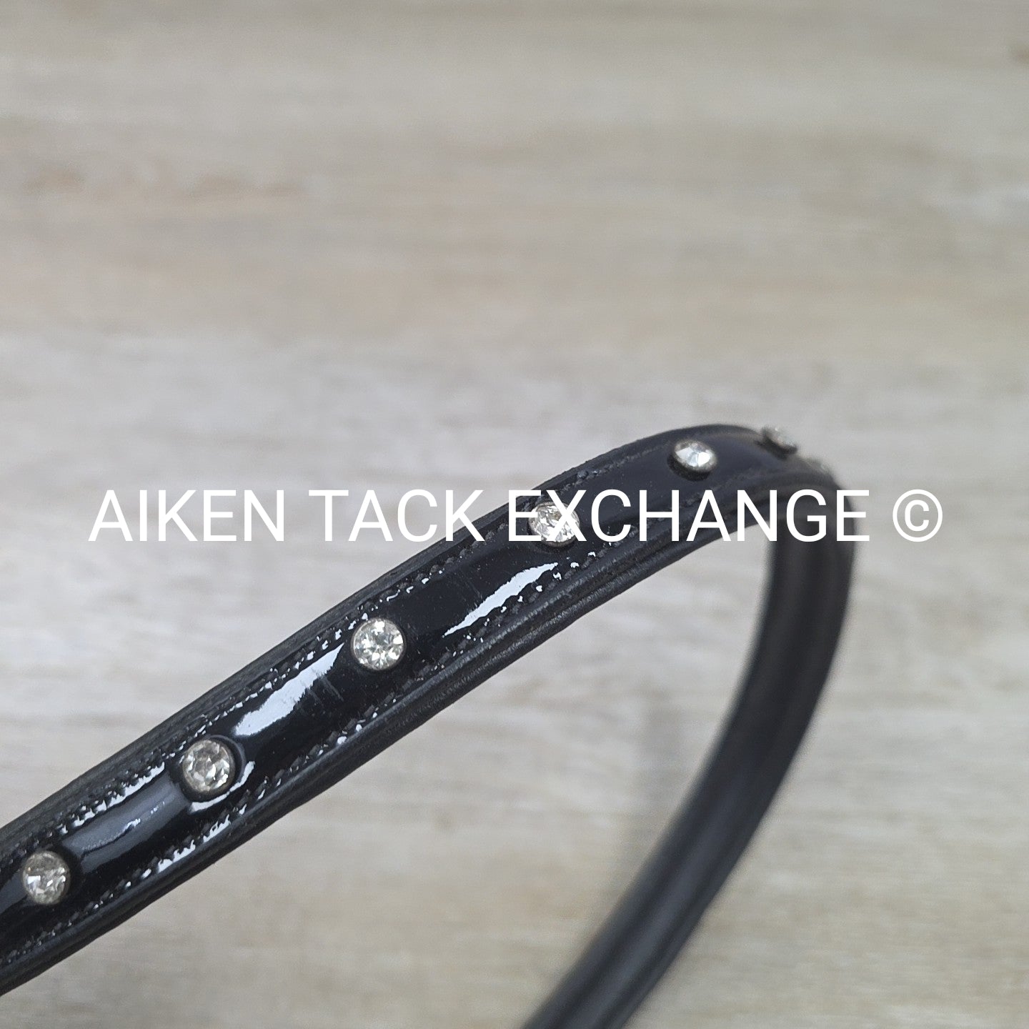 Stampede Equestrian Neck Strap, Patent Black