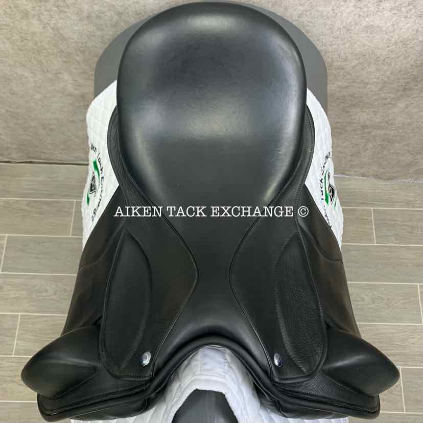2015 Frank Baines Union Lux Monoflap Dressage Saddle, 18" Seat, Medium Wide Tree, Wool Flocked Panels