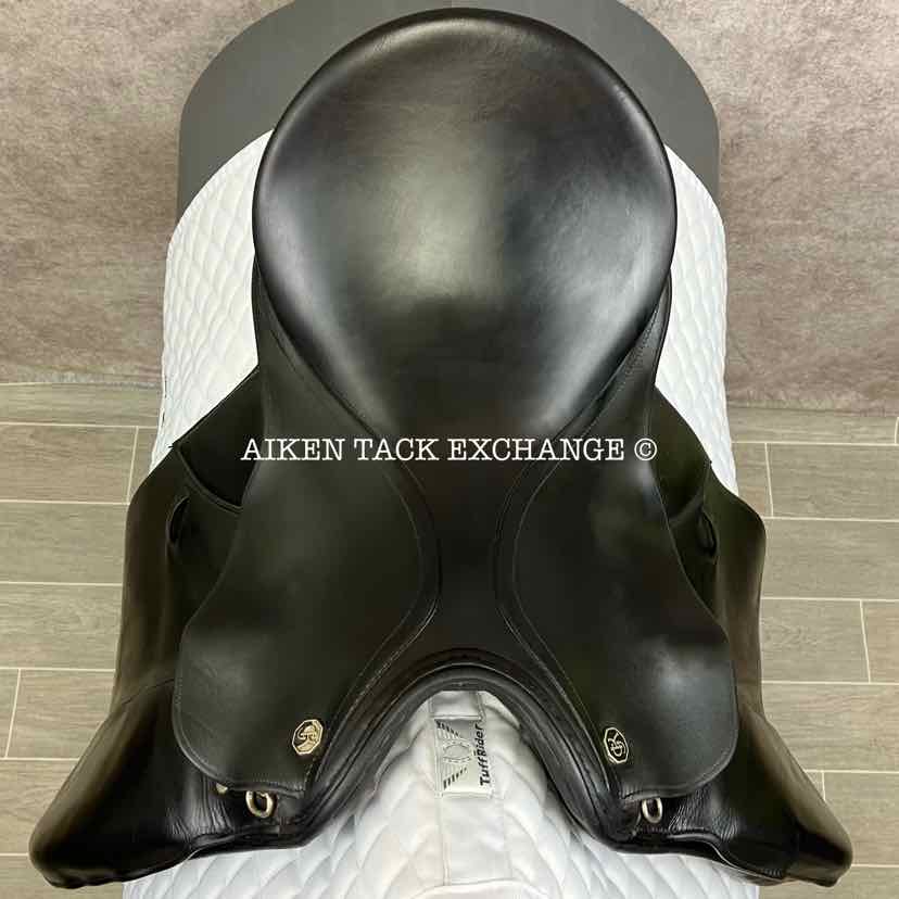 1994 Kieffer Wein DL Dressage Saddle, 17" Seat, Medium Wide Tree, Wool Flocked Panels