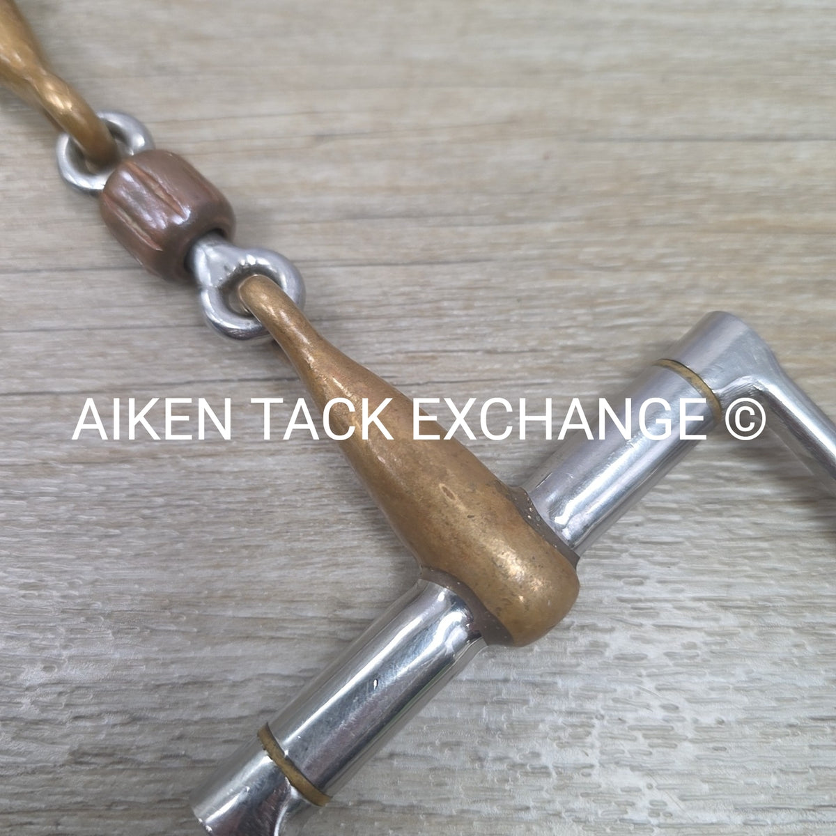Mikmar Cupreon French Link Copper Roller D Ring Bit 5"