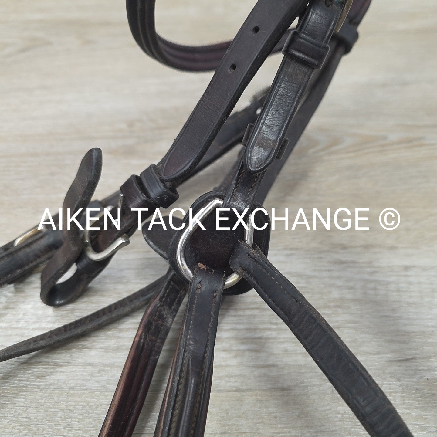 BARGAIN BUNDLE: 2 Vespucci Figure 8 Bridles with Rubber Reins, Brown, Size Full