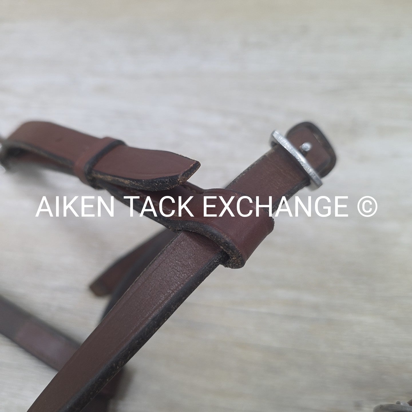 Flat Plain Figure 8 Noseband, Brown, Oversize